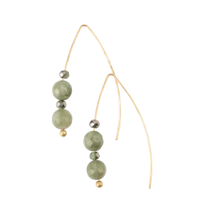 *Jade Stone Earrings