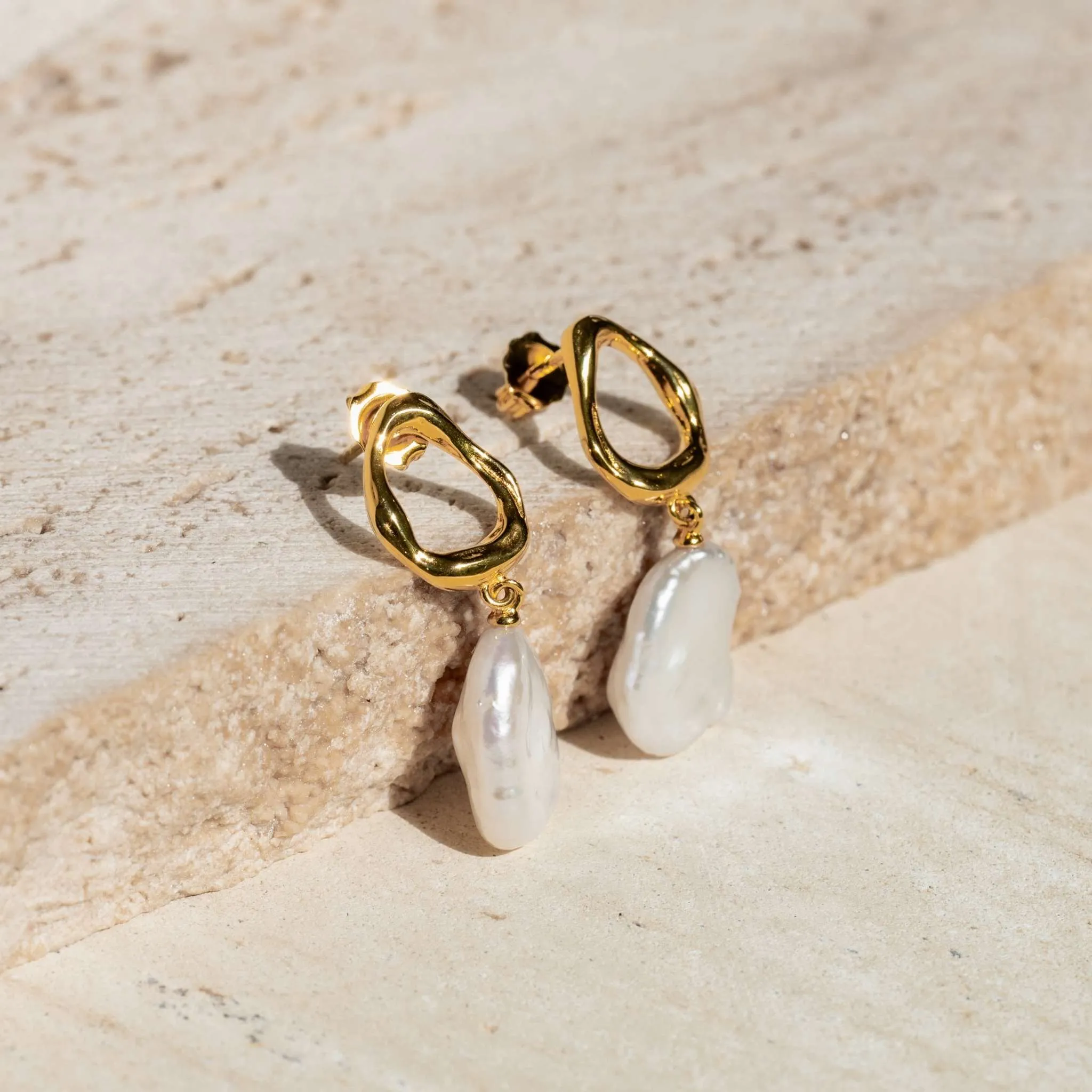 Keshi Pearl Earrings - Adriana