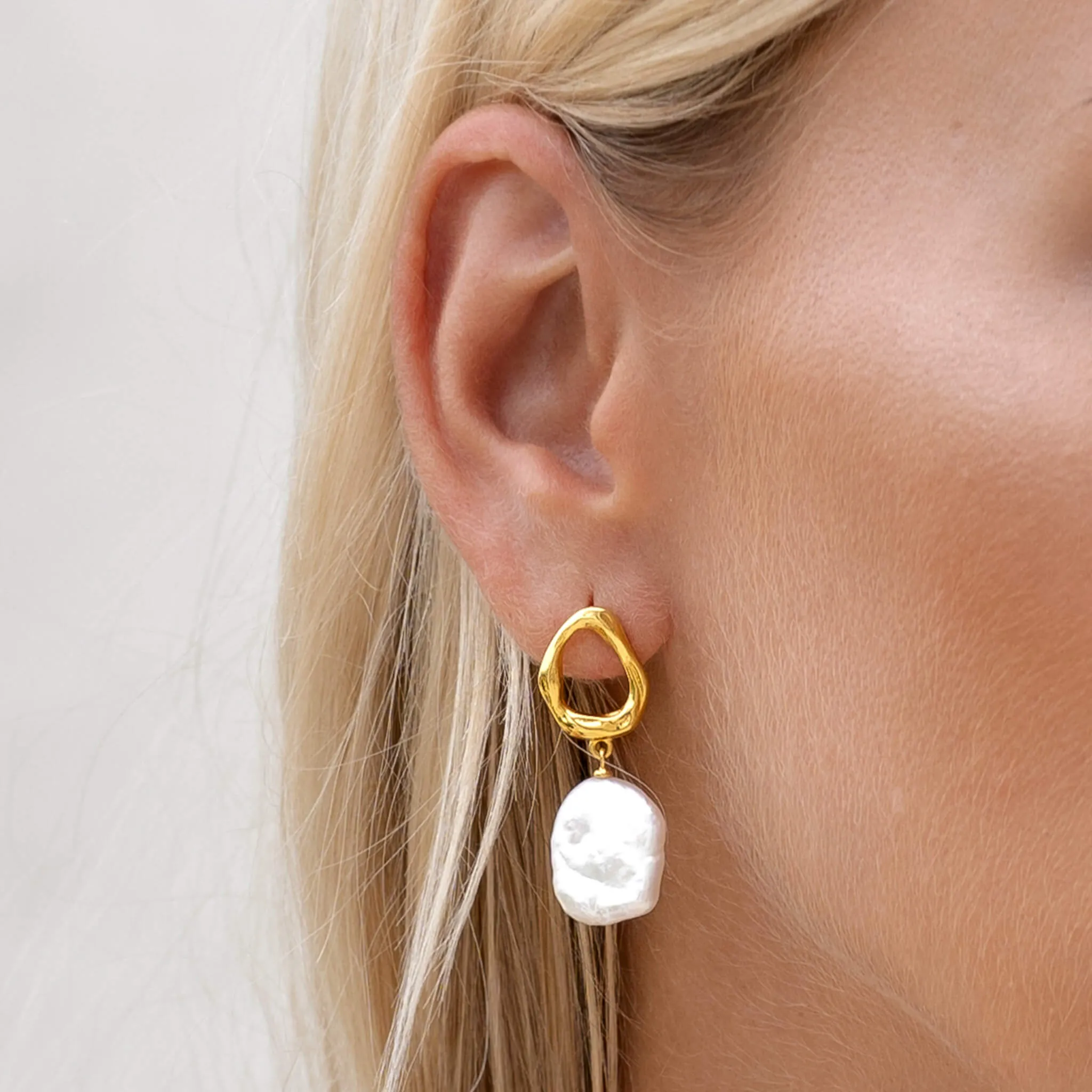 Keshi Pearl Earrings - Adriana