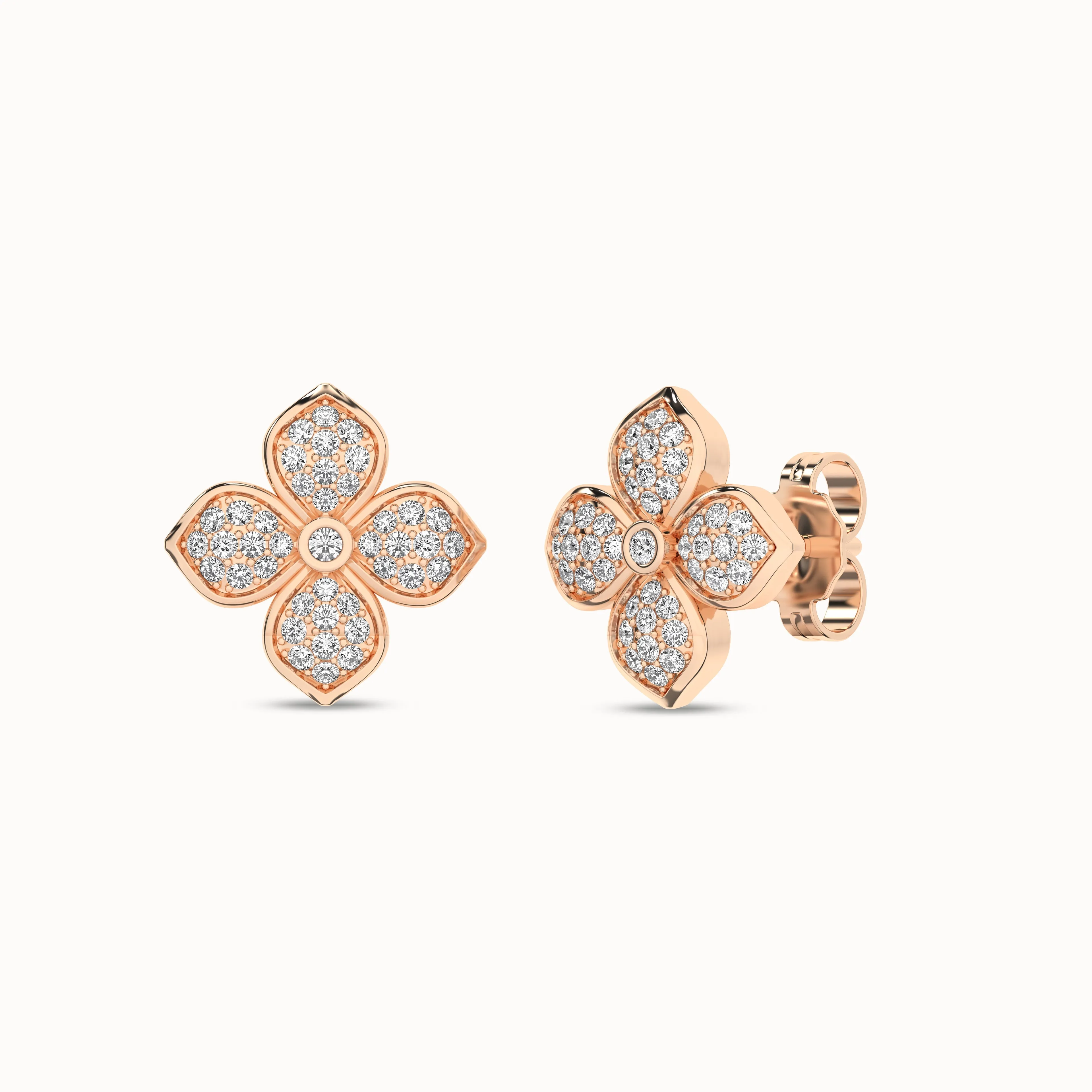 La Fleur Diamond Radiant Studs