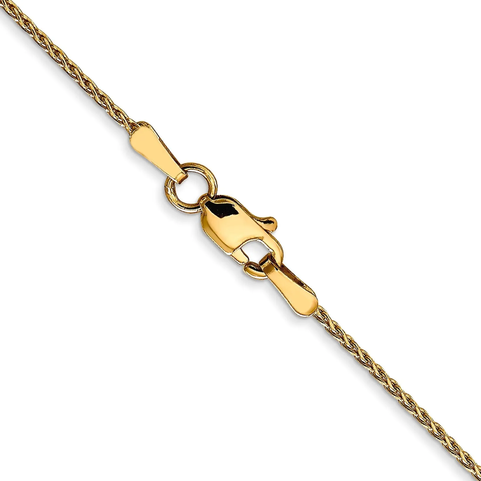 Leslies 14k Yellow Gold Diamond Cut Wheat Chain