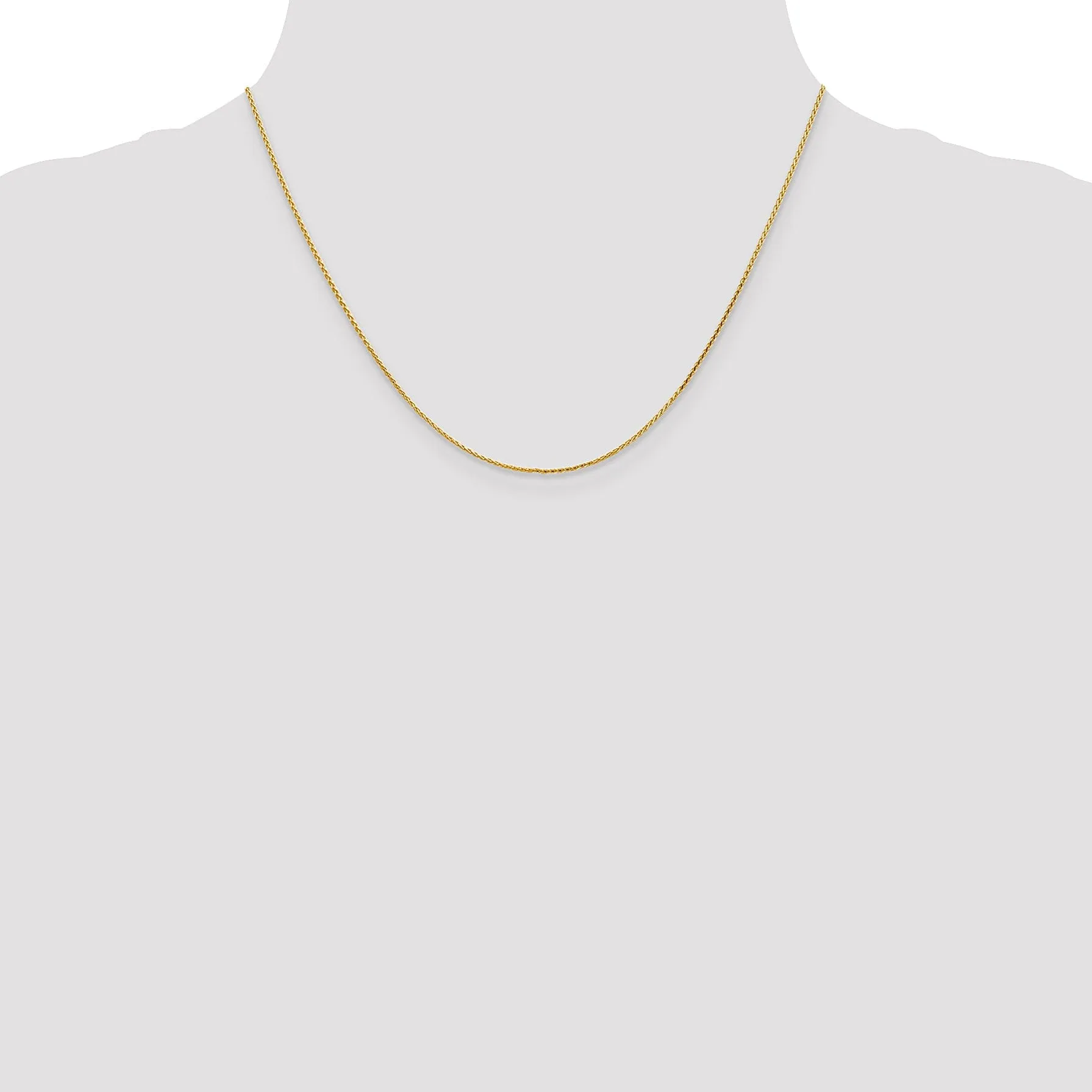 Leslies 14k Yellow Gold Diamond Cut Wheat Chain