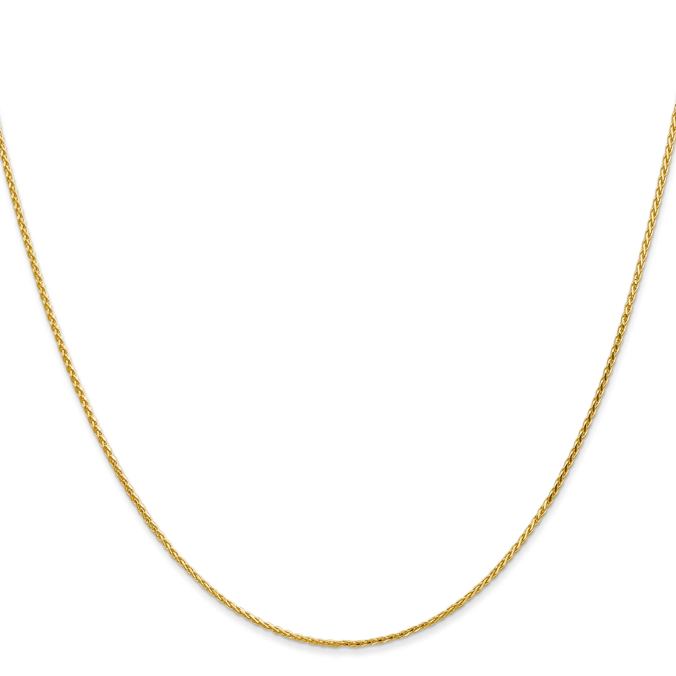 Leslies 14k Yellow Gold Diamond Cut Wheat Chain