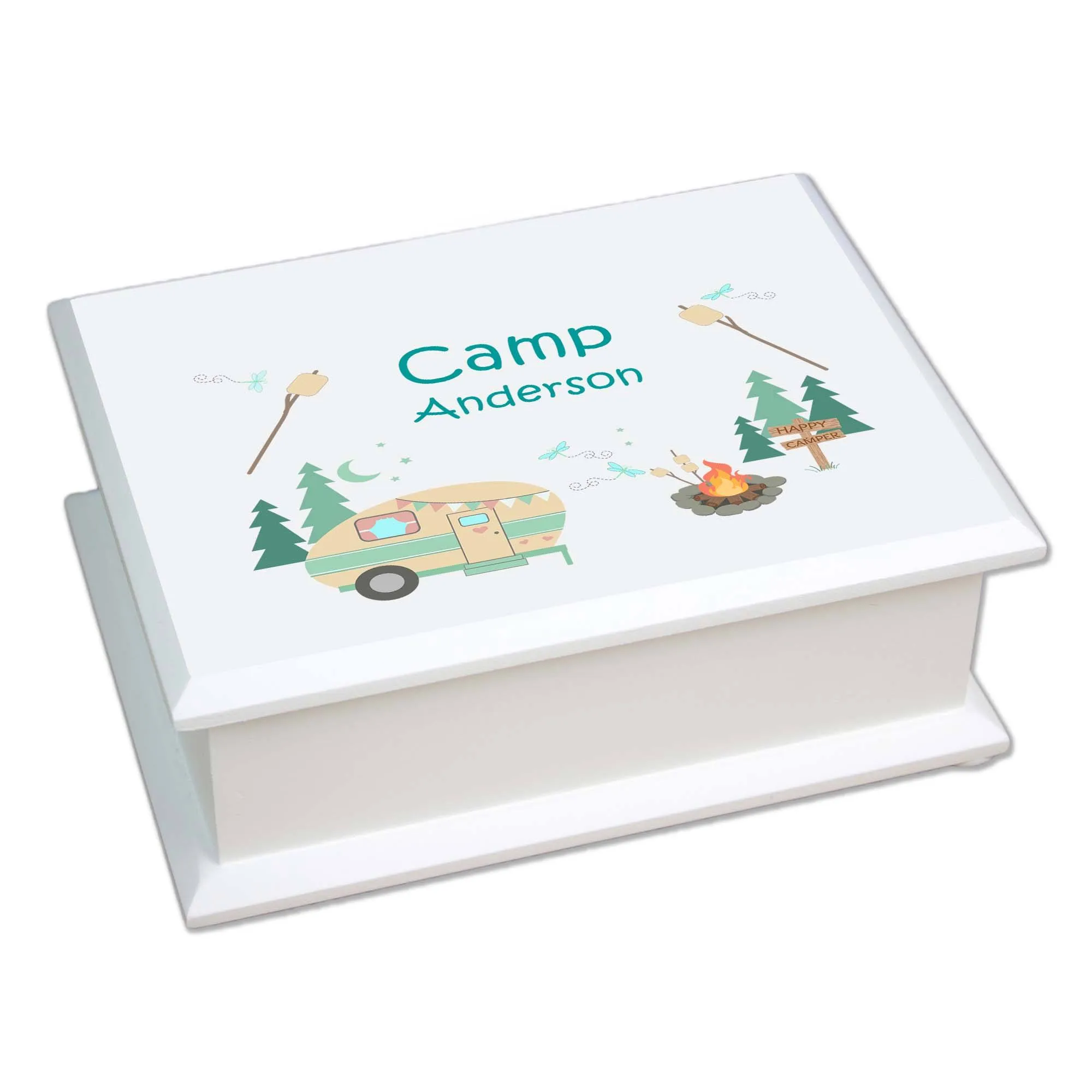 Lift Top Jewelry Box - Camp S'mores