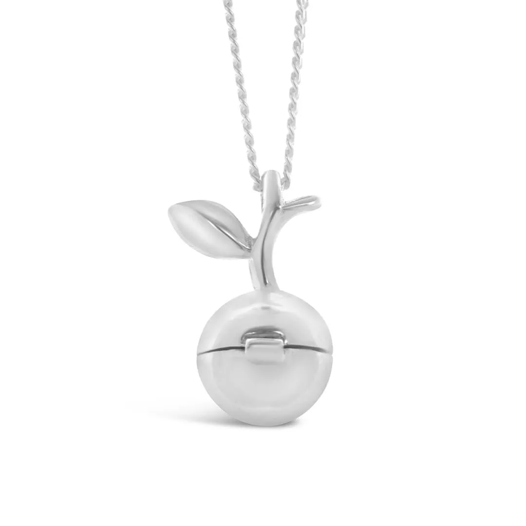 Magical Charm Necklace Silver Apple - Love