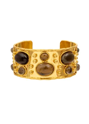 Manchette Byzantine Cuff with Smoked Quartz