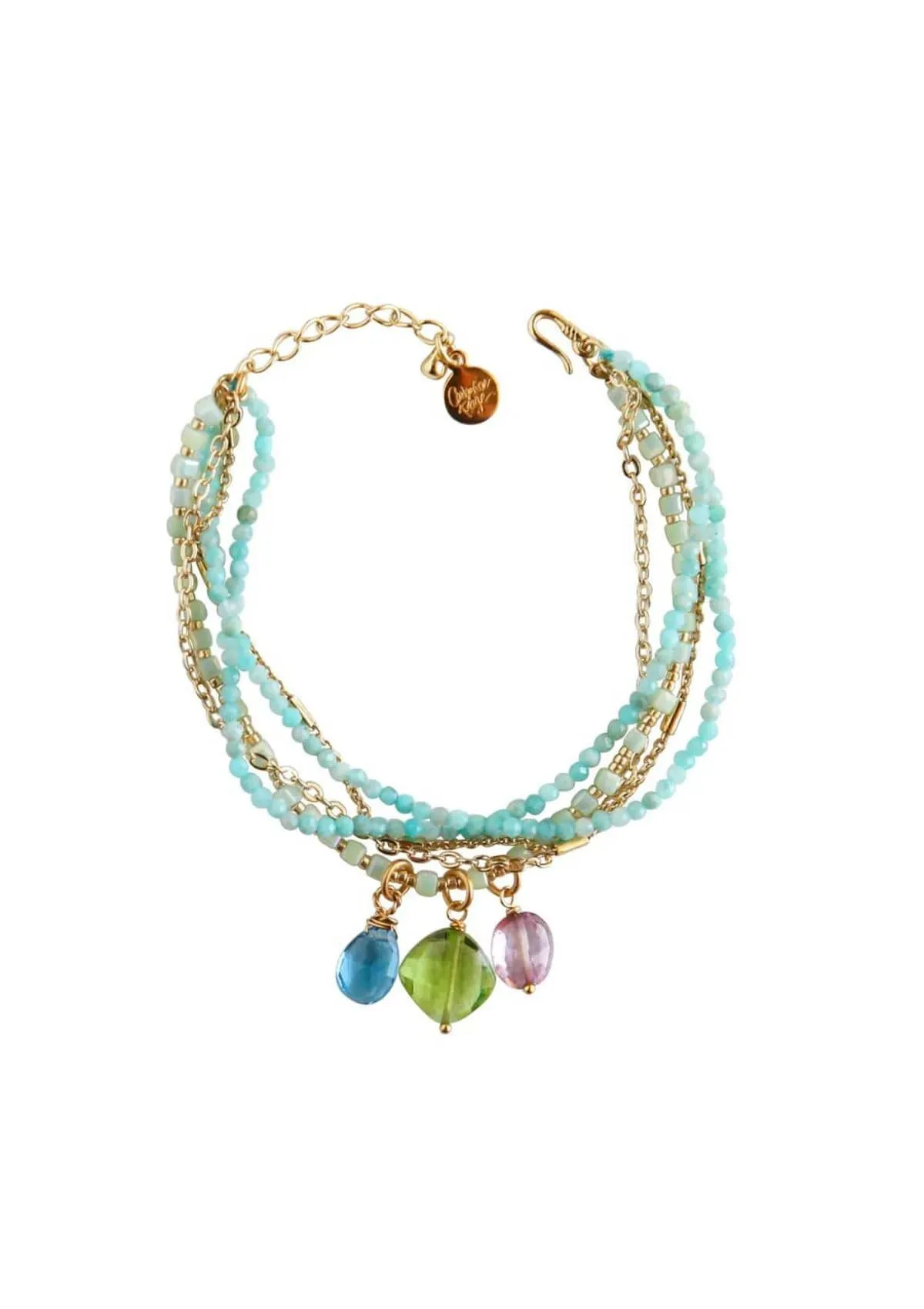 Marina Multi Strand Bracelet - Amazonite