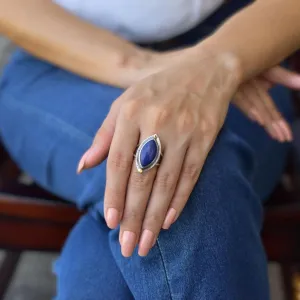 Marquise Beauty - Lapis Lazuli Ring