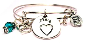 May Circle Expandable Bangle Bracelet Set