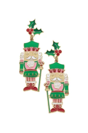 Mistletoe Nutcracker Earrings