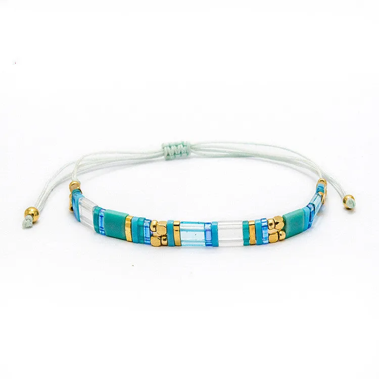 Miyuki Flat Bead Bracelet for Women Charms Gifts for Mom