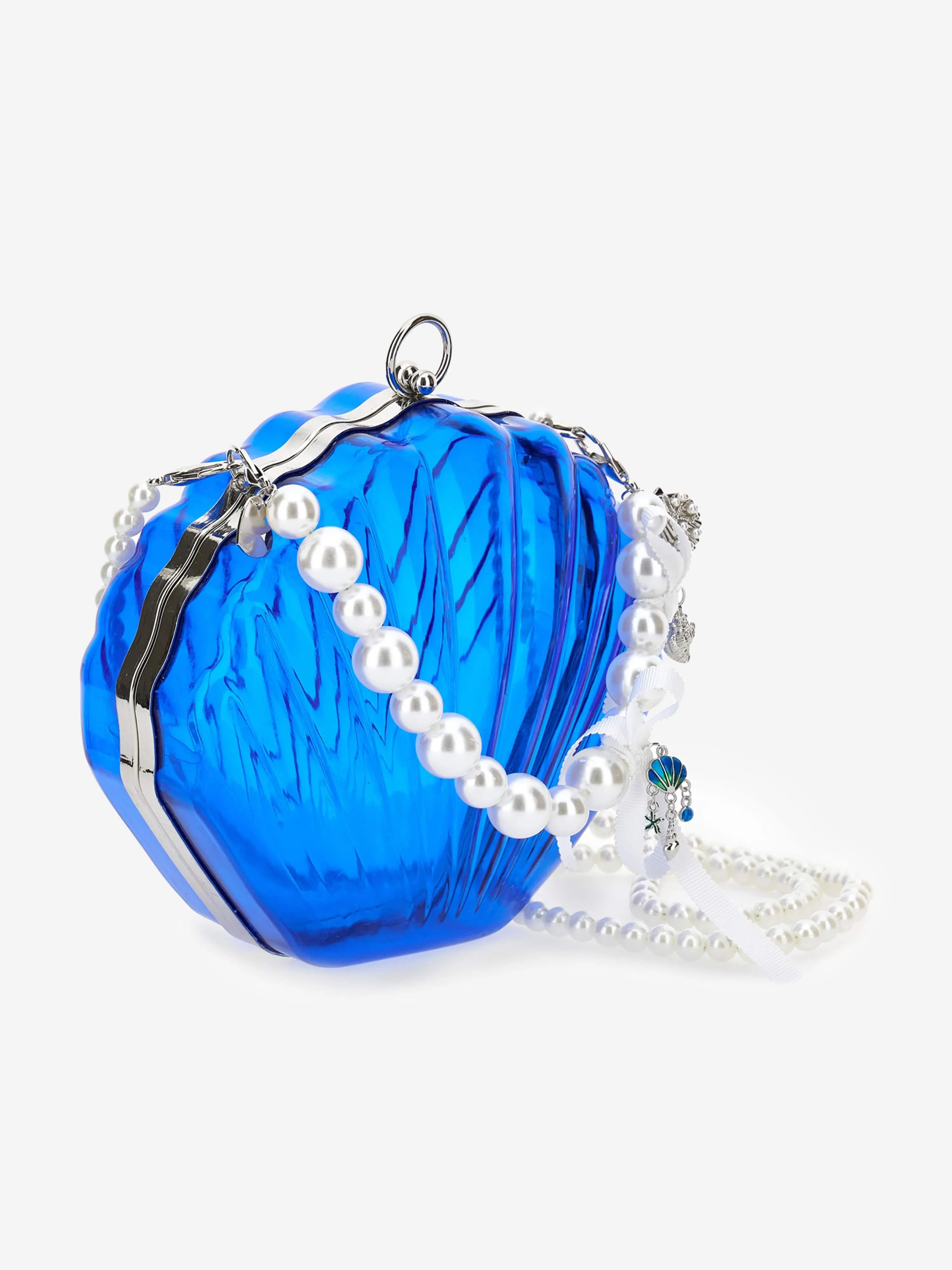 Monnalisa Girls Shell Crossbody Bag in Blue (33cm)