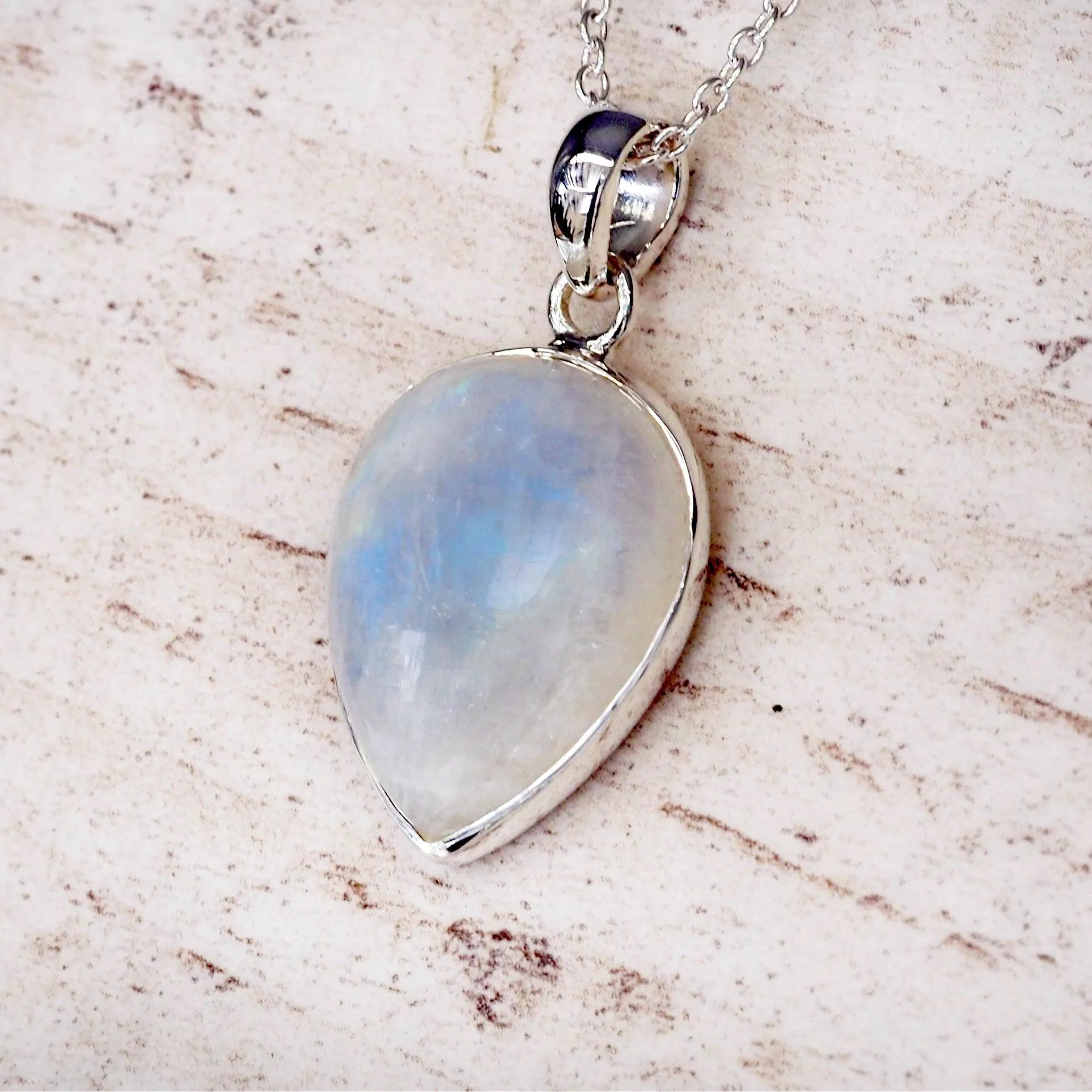 Moonstone Pendant Necklace