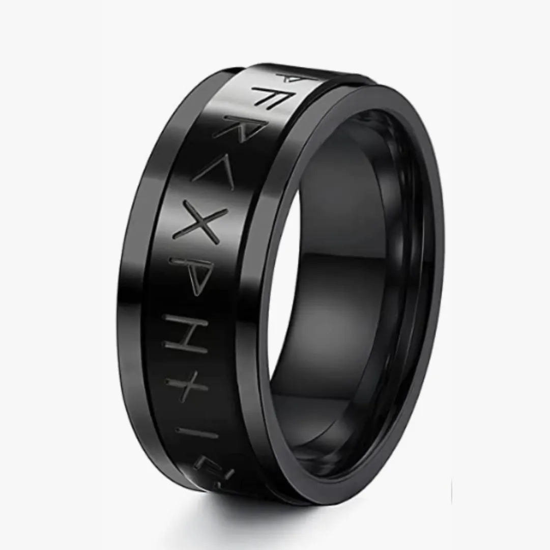 Nordic Runes Spinner Ring