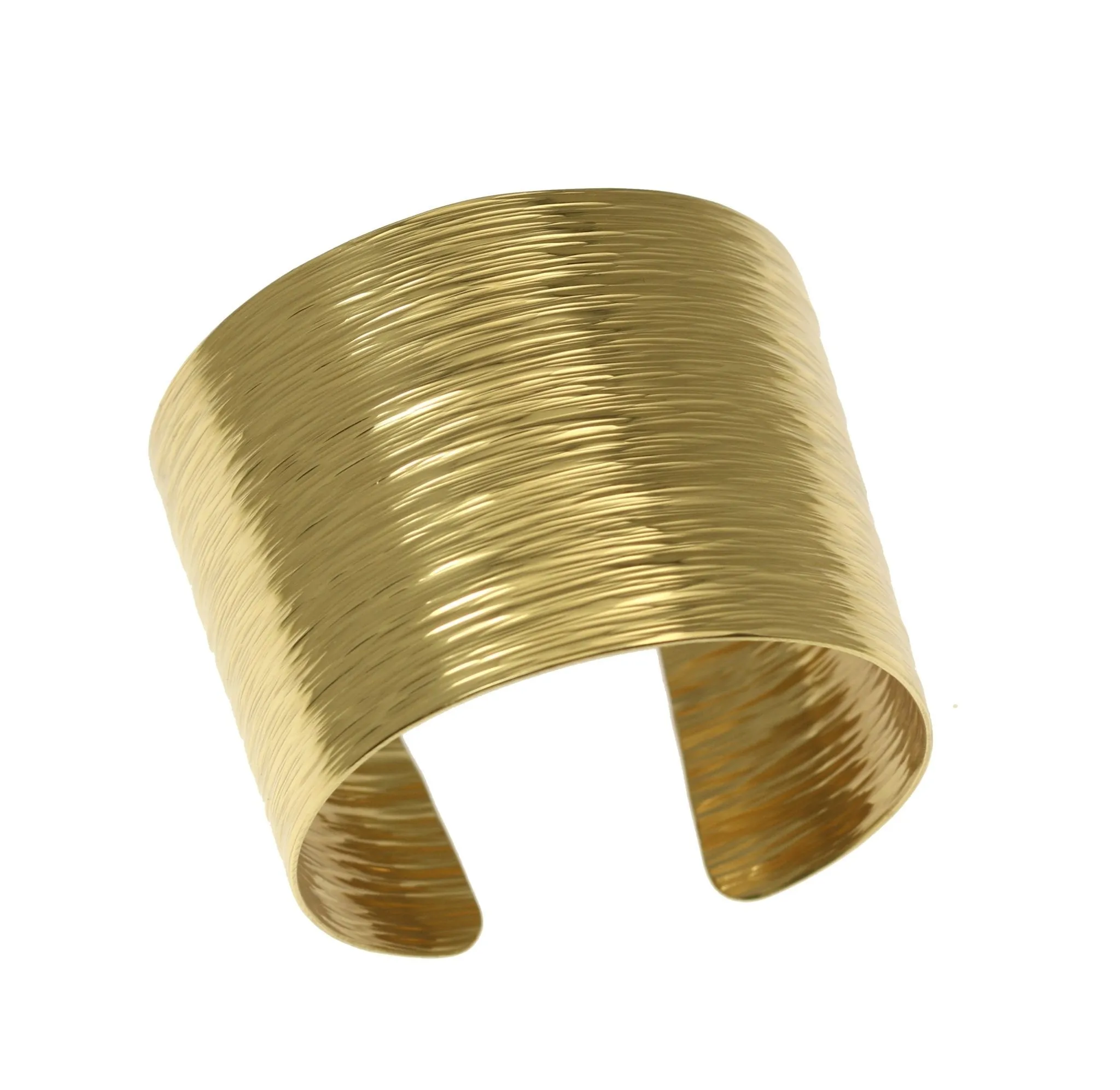 Nu Gold Brass Bark Cuff