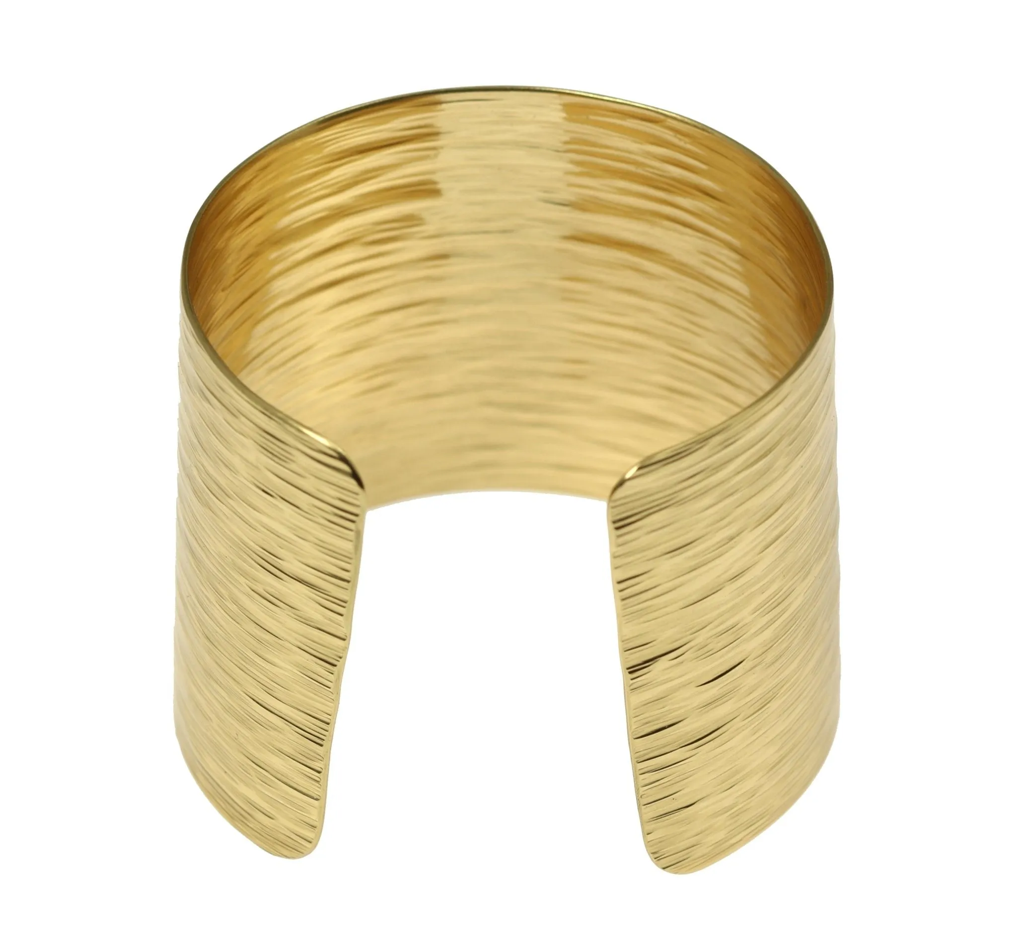 Nu Gold Brass Bark Cuff