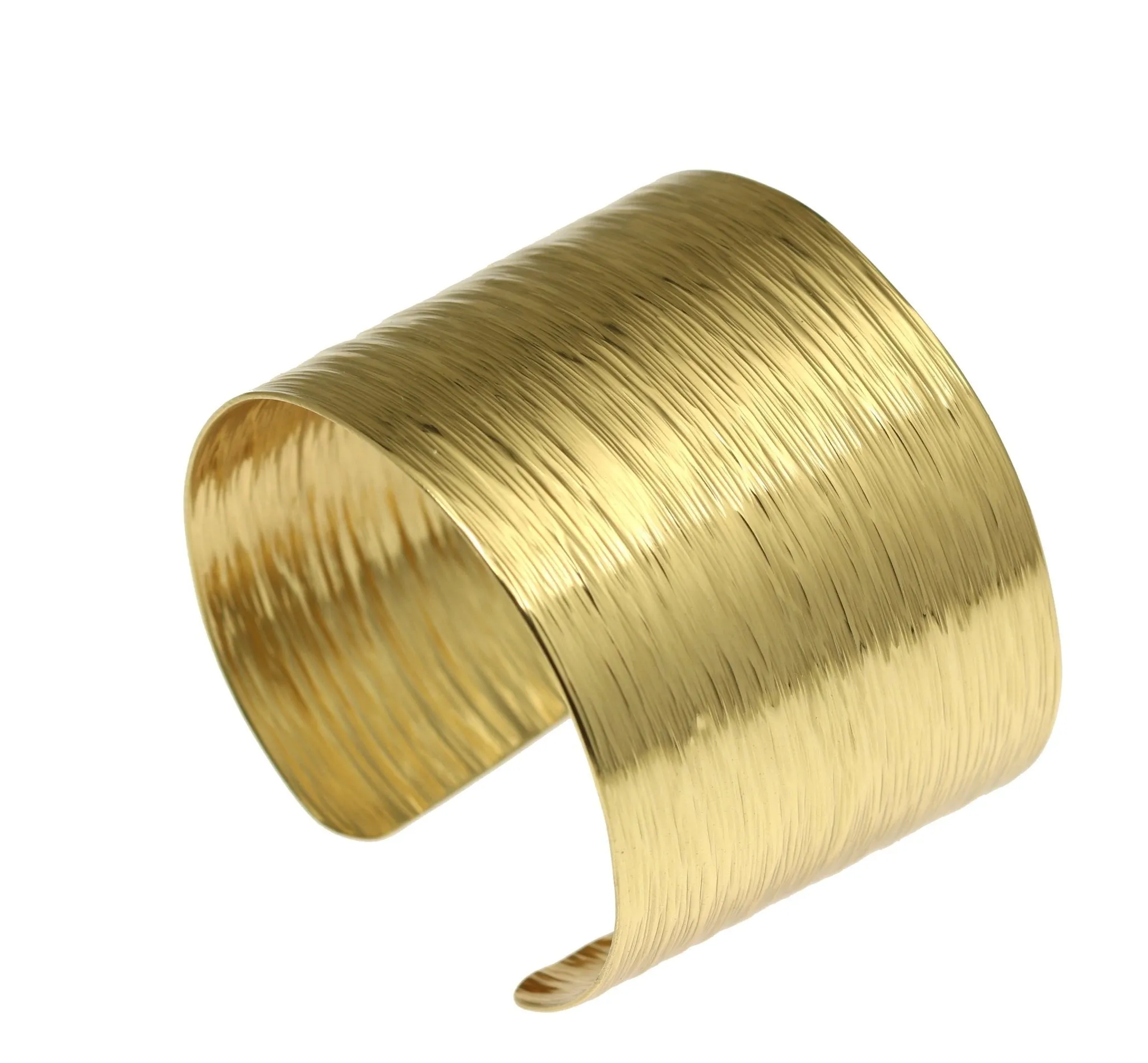 Nu Gold Brass Bark Cuff