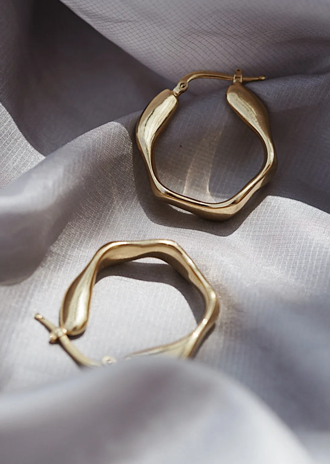 Organic Earrings <br>Gold Vermeil