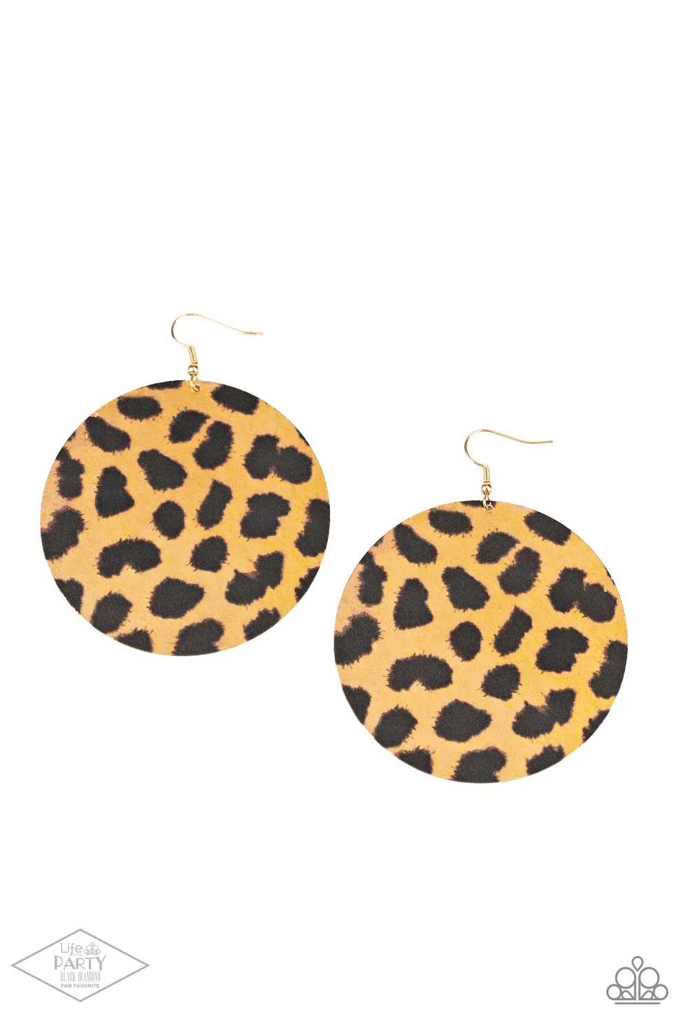 Paparazzi Earring ~ Doing GRR-eat - Brown