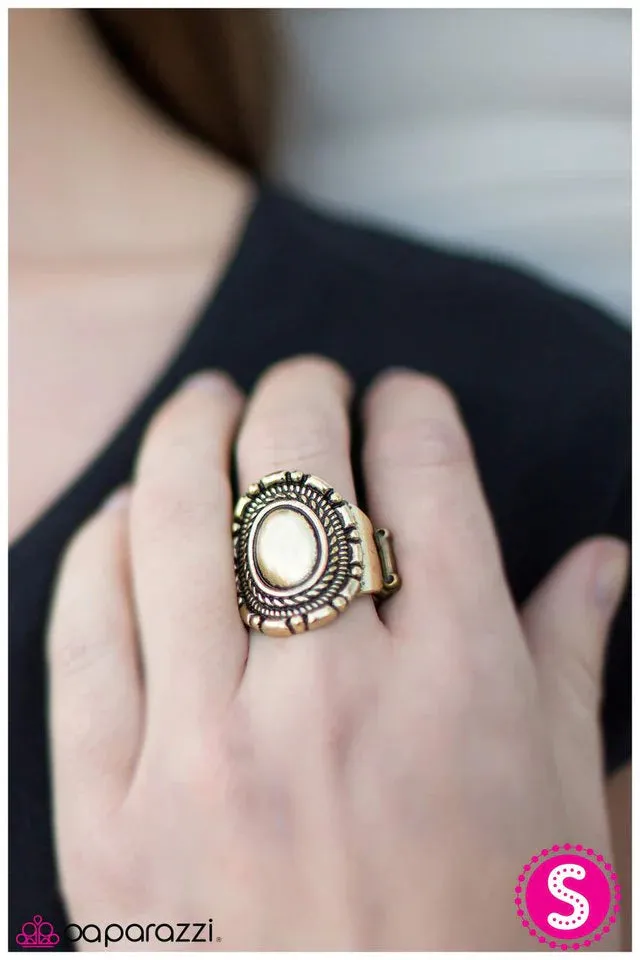 Paparazzi Ring ~ Incan Escapade - Brass