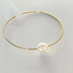 Pearl Bangles - Gold Filled: 7.5 Inches