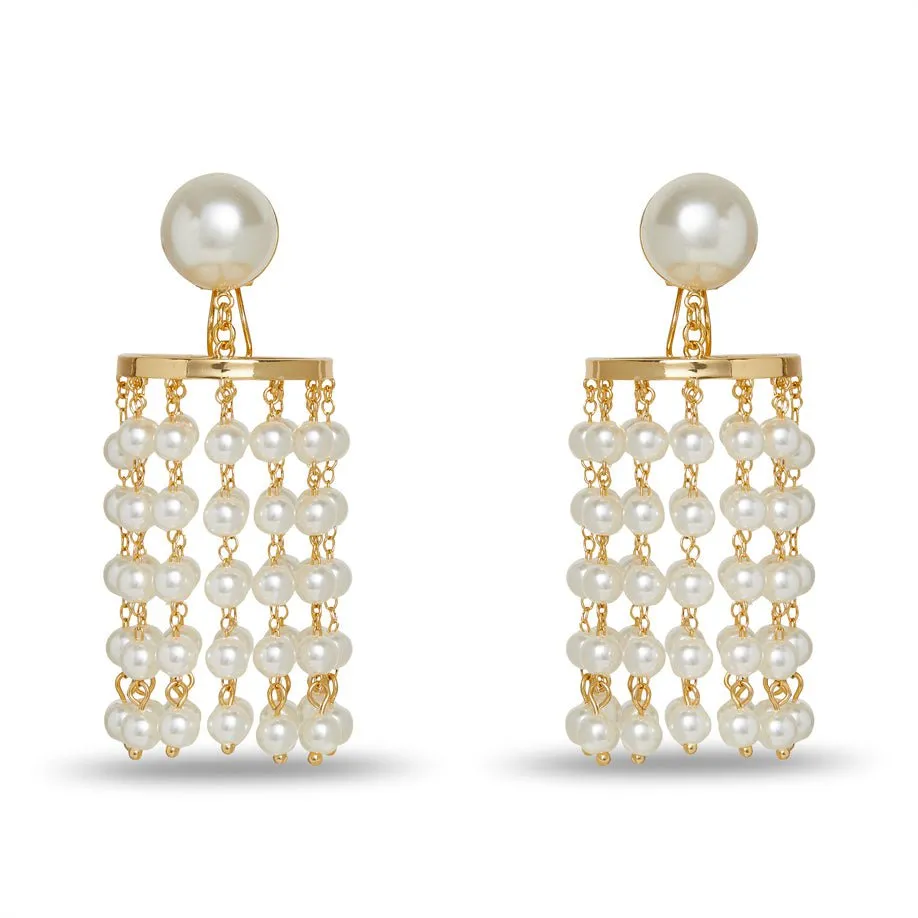 PEARL CHANDELIER EARRINGS