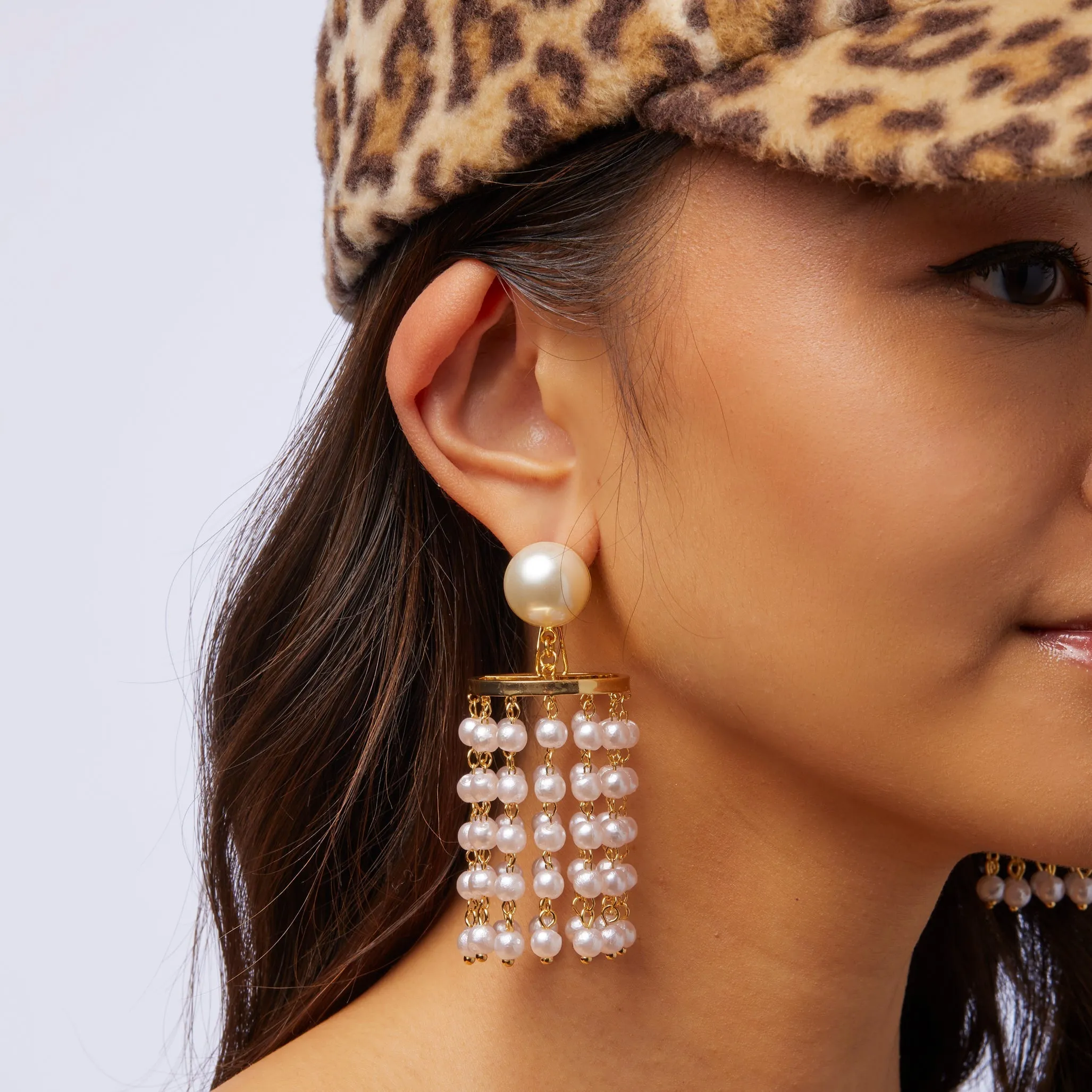 PEARL CHANDELIER EARRINGS