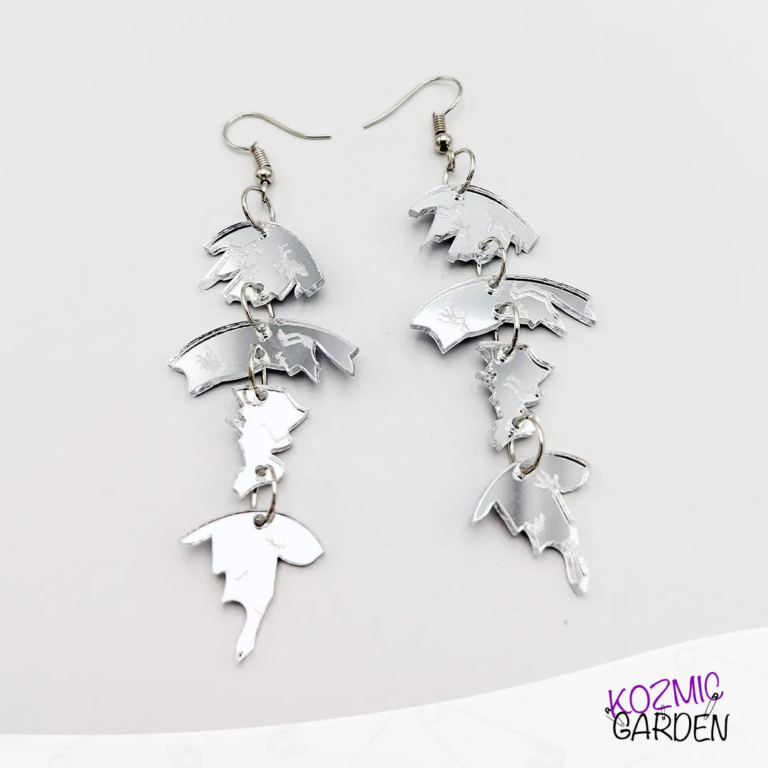 Shattered Mirror Pieces Earrings | Embrace Your Reflection!