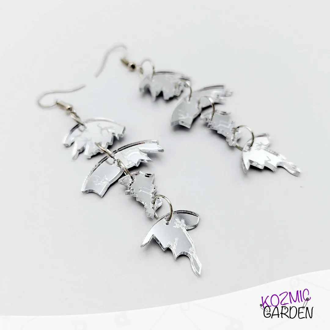 Shattered Mirror Pieces Earrings | Embrace Your Reflection!