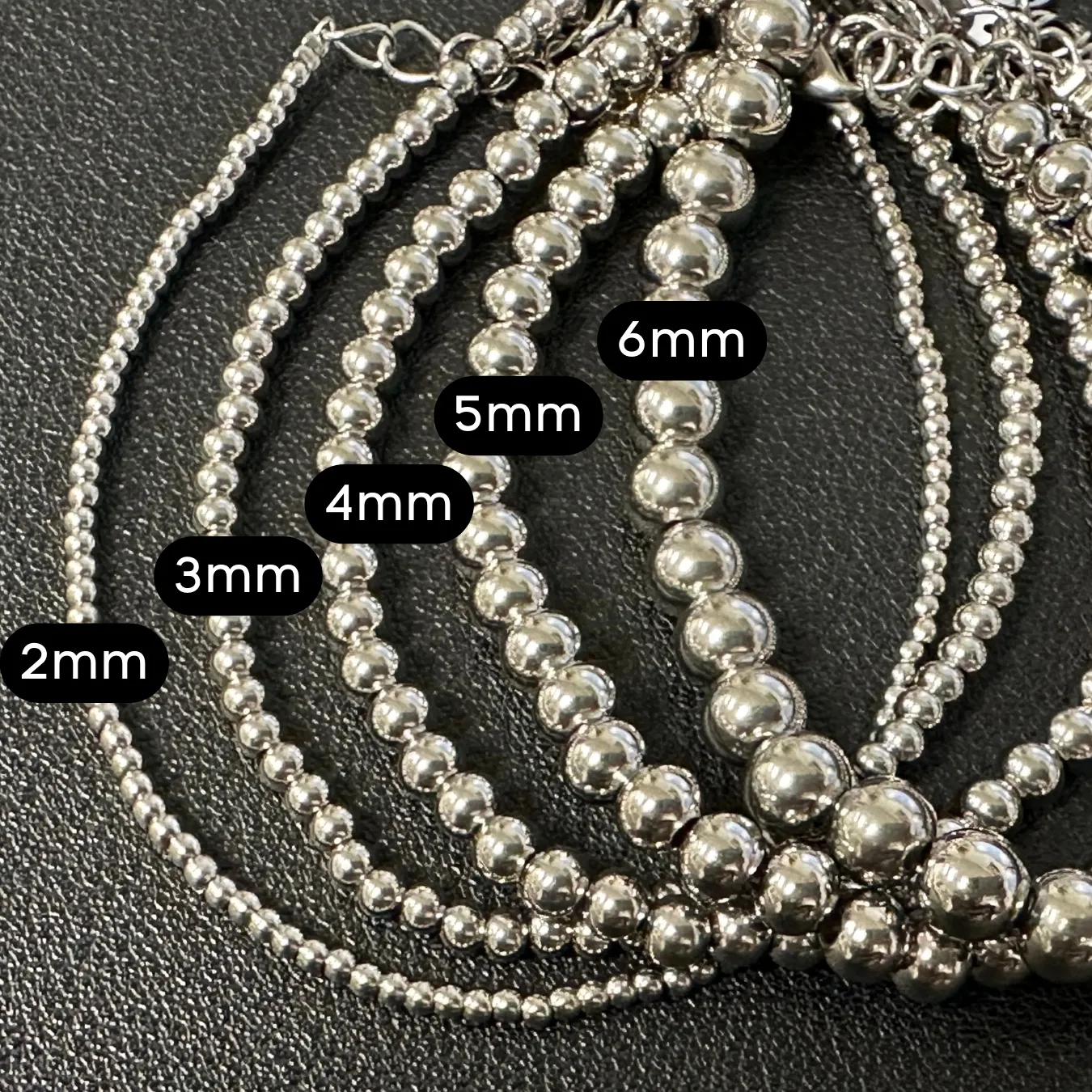 SILVER BALL BRACELETS - Stack or Individual