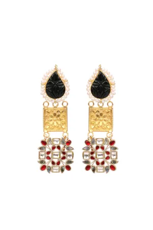 Silver Tihara Gold Plated Earrings