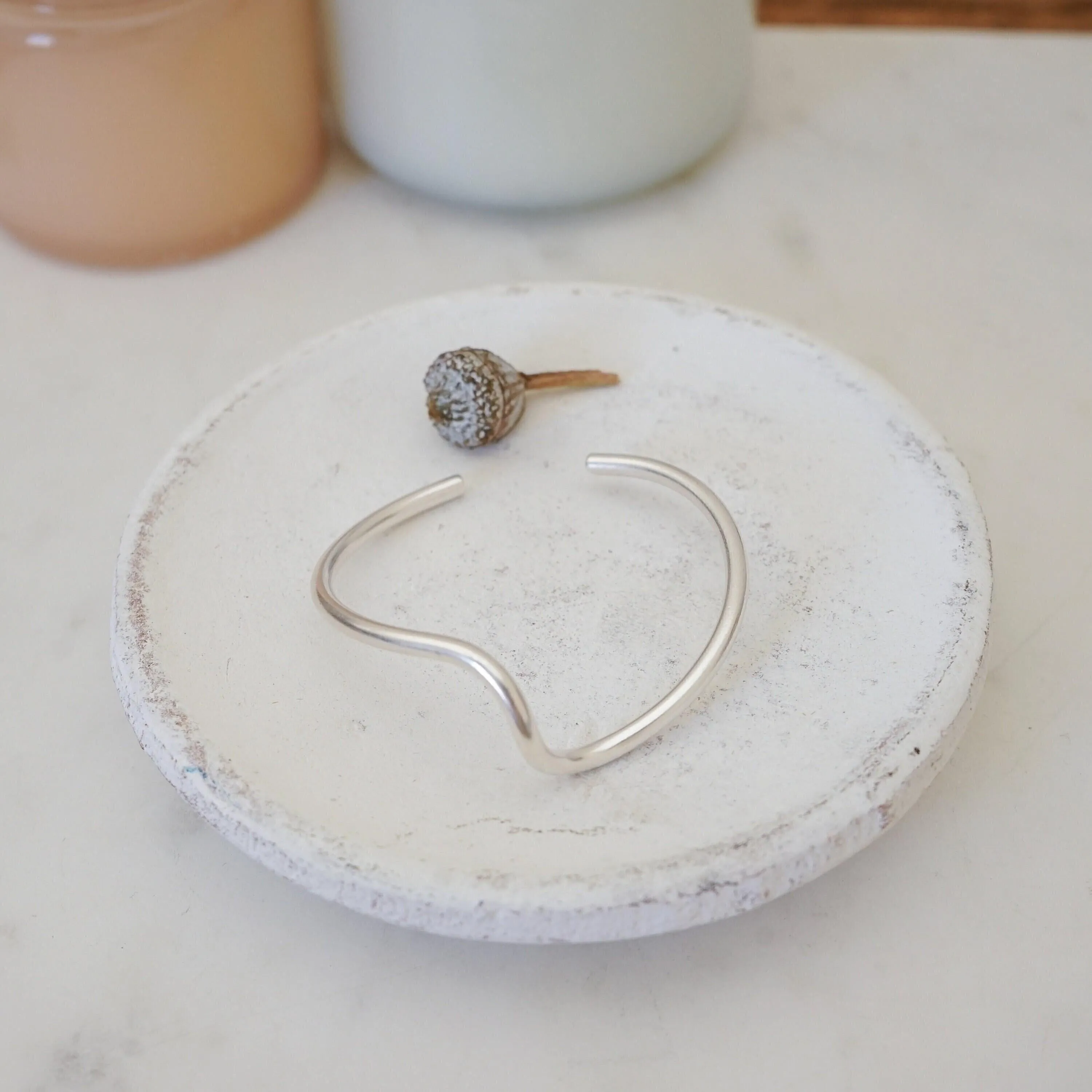 Silver Wave Cuff