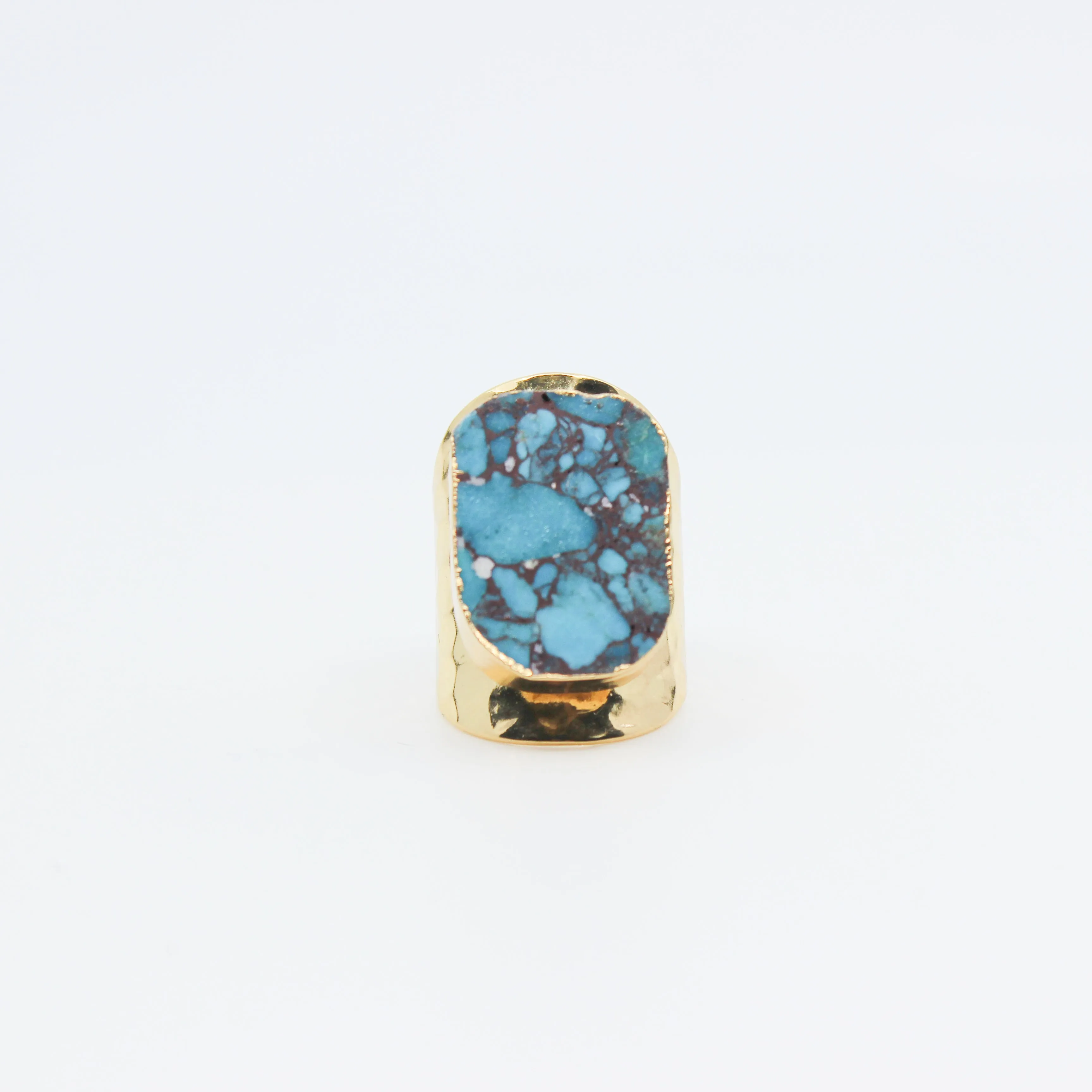 Stand Tall // Turquoise Statement Ring, Gold or Silver, Boho Jewelry, Modern Bohemian // BH-R007