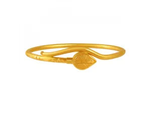 Stunning 22k Gold Nowa With A Leaf Shape Detail