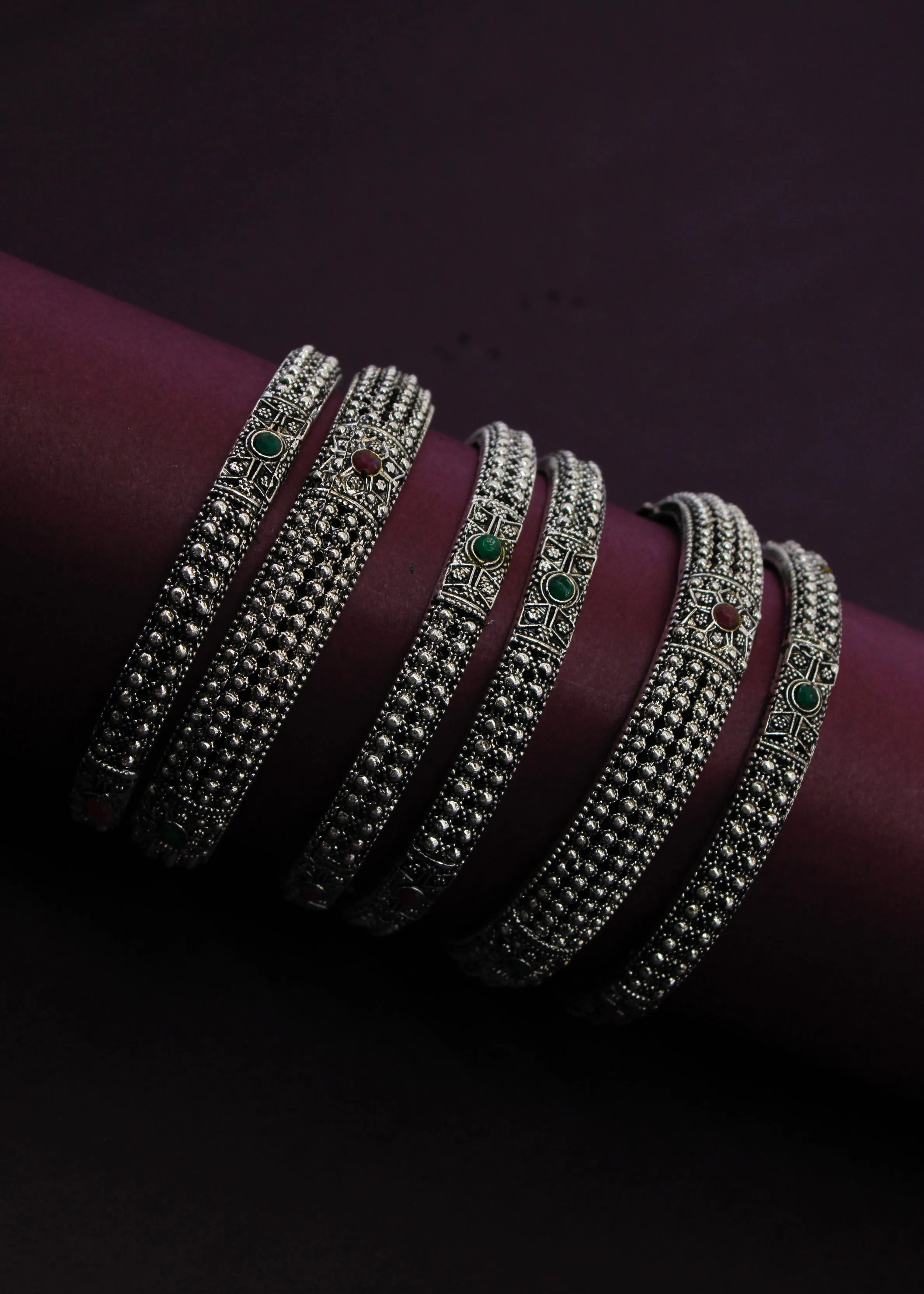 STUNNING DESIGNER OXIDISED BANGLES