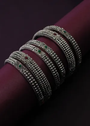 STUNNING DESIGNER OXIDISED BANGLES