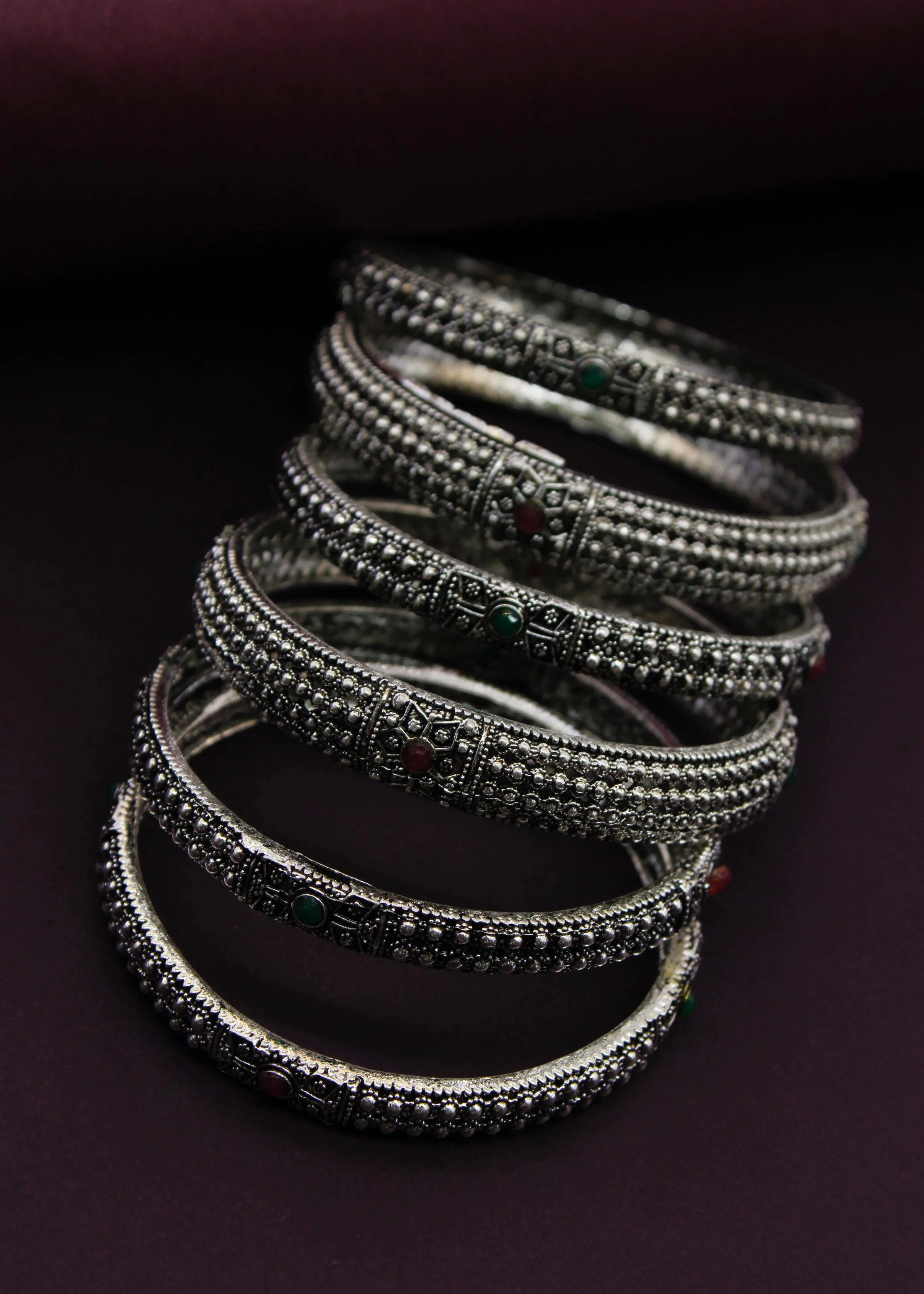 STUNNING DESIGNER OXIDISED BANGLES