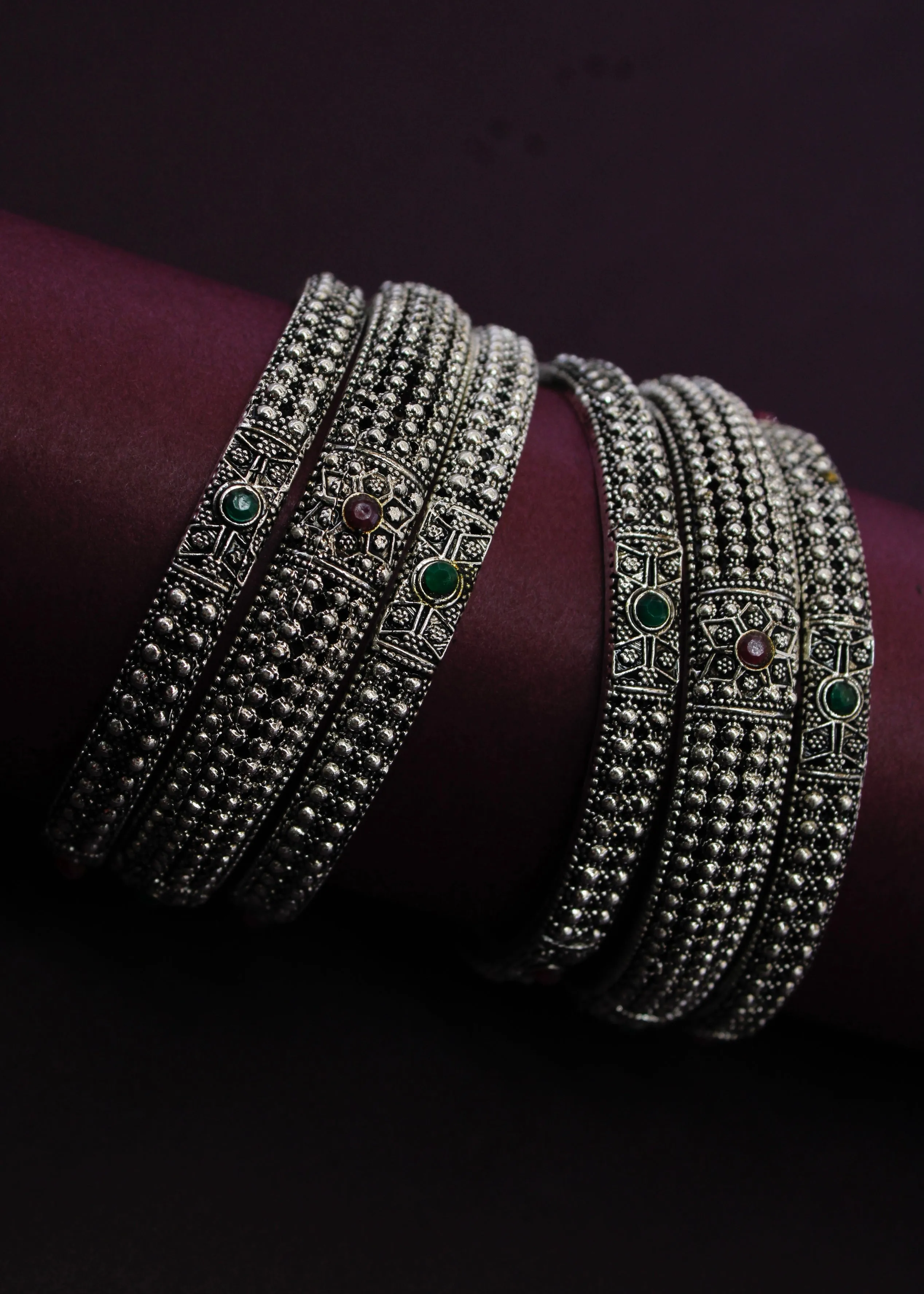 STUNNING DESIGNER OXIDISED BANGLES