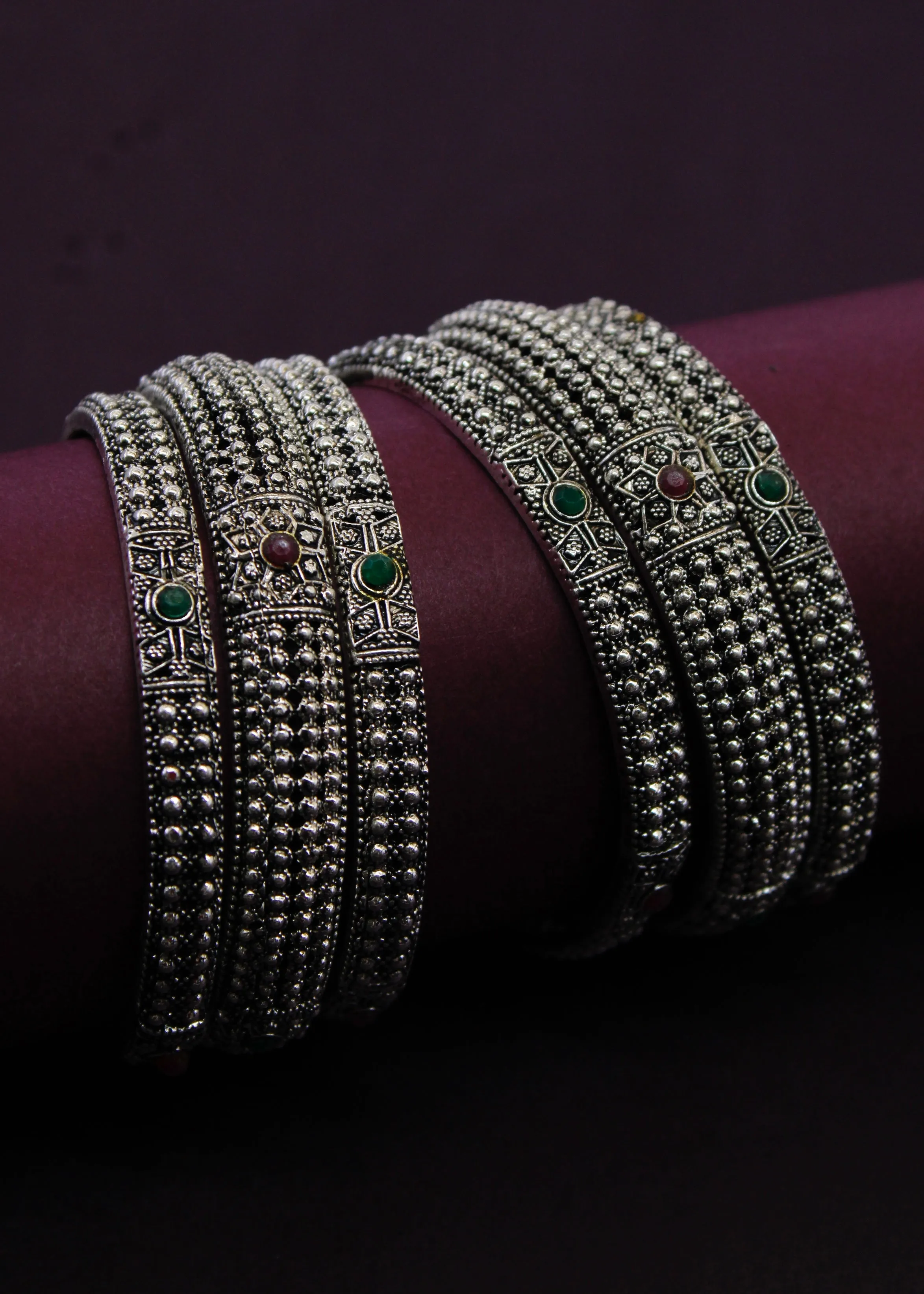 STUNNING DESIGNER OXIDISED BANGLES