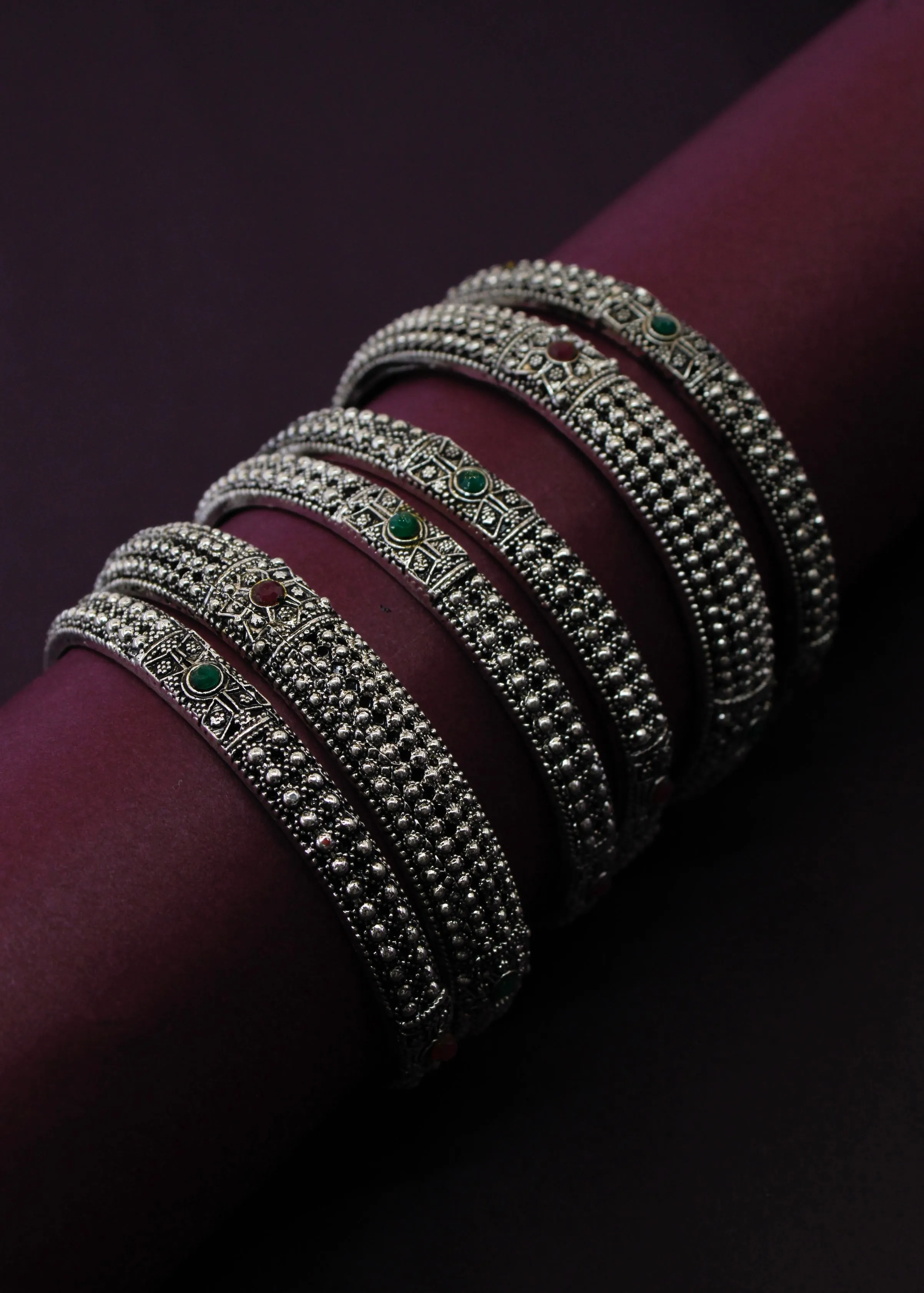 STUNNING DESIGNER OXIDISED BANGLES