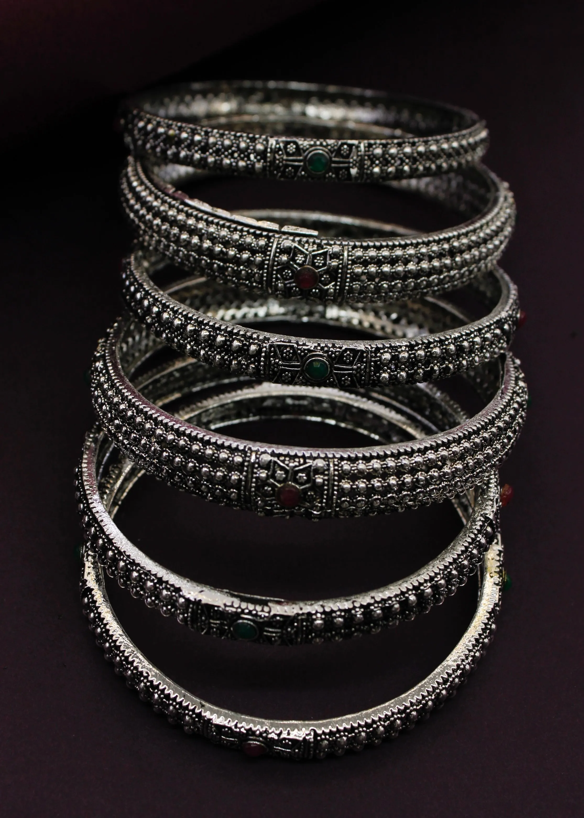 STUNNING DESIGNER OXIDISED BANGLES