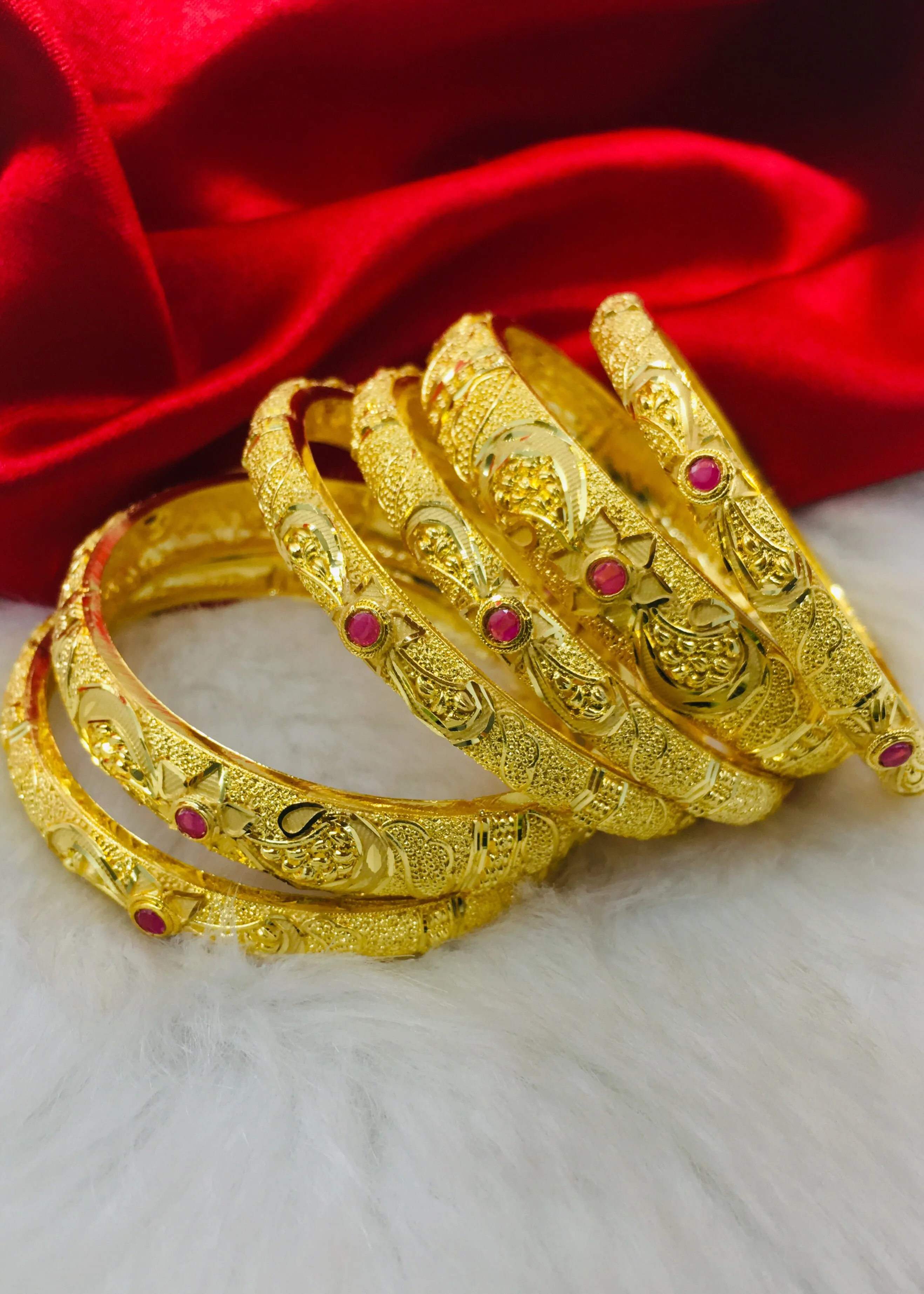 STUNNING GOLD PLATED BANGLES