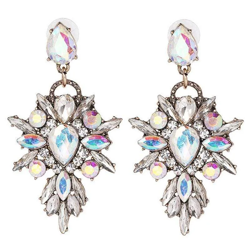 Swing from the Chandelier White Multi Earrings