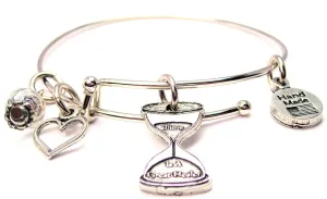 Time Is A Great Healer Bangle Bracelet