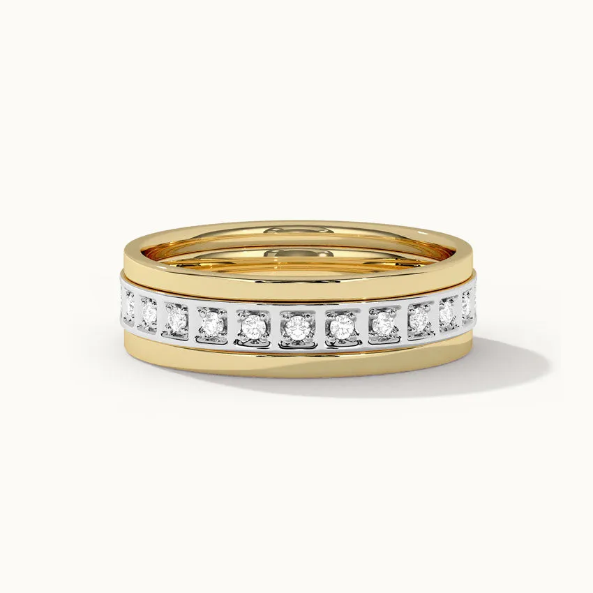 Trio Stackable Diamond Band