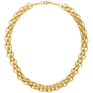 Triple Link Gold Necklace