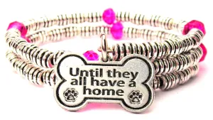 Until They All Have A Home Curly Coil Wrap Style Bangle Bracelet