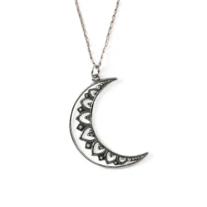 Vinyasa Moon Silver Necklace