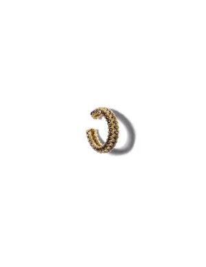 Viv Smokey Pavé Cuff Earring <br> Gold Vermeil