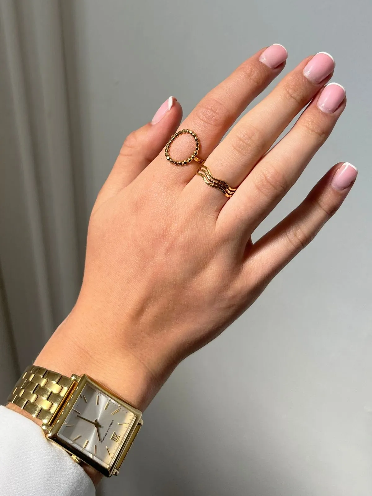 Wave Open Stacker Ring / Gold